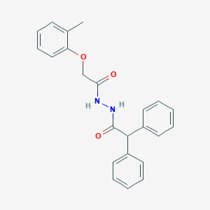 N'-[(2-methylphenoxy)acetyl]-2,2-diphenylacetohydrazide