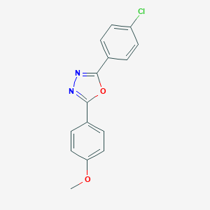 molecular formula C15H11ClN2O2 B326227 2-(4-Chlorophenyl)-5-(4-methoxyphenyl)-1,3,4-oxadiazole 