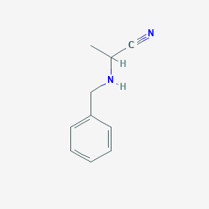 molecular formula C10H12N2 B3262273 2-(Benzylamino)propanenitrile CAS No. 3534-94-9