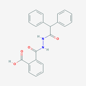 molecular formula C22H18N2O4 B326229 2-{[2-(Diphenylacetyl)hydrazino]carbonyl}benzoic acid 