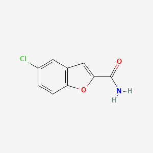 molecular formula C9H6ClNO2 B3262294 5-Chlorobenzofuran-2-carboxamide CAS No. 35351-20-3