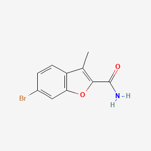 molecular formula C10H8BrNO2 B3262300 6-Bromo-3-methylbenzofuran-2-carboxamide CAS No. 35351-28-1