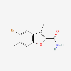 5-Bromo-3,6-dimethylbenzofuran-2-carboxamide