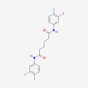 molecular formula C20H22I2N2O2 B326234 N,N'-bis(3-iodo-4-methylphenyl)hexanediamide 