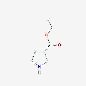 molecular formula C7H11NO2 B3262414 ethyl 2,5-dihydro-1H-pyrrole-3-carboxylate CAS No. 35516-95-1