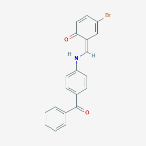 (6Z)-6-[(4-benzoylanilino)methylidene]-4-bromocyclohexa-2,4-dien-1-one