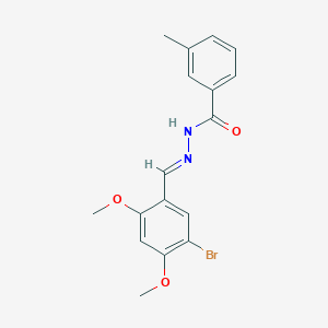 N'-(5-bromo-2,4-dimethoxybenzylidene)-3-methylbenzohydrazide