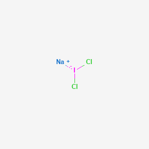 molecular formula Cl2INa B3262530 Iodate(1-), dichloro-, sodium CAS No. 35703-63-0