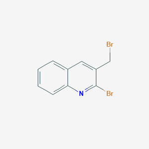 molecular formula C10H7Br2N B3262564 2-Bromo-3-(bromomethyl)quinoline CAS No. 35740-83-1