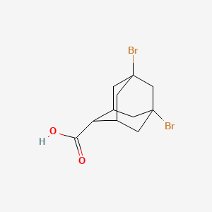 molecular formula C11H14Br2O2 B3262598 5,7-Dibromo-2-adamantane carboxylic acid CAS No. 35856-02-1
