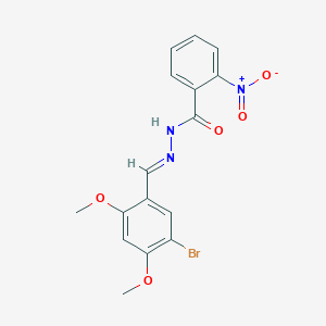 N'-(5-bromo-2,4-dimethoxybenzylidene)-2-nitrobenzohydrazide