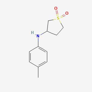 molecular formula C11H15NO2S B3262612 N-(4-methylphenyl)tetrahydro-3-thiophenamine 1,1-dioxide CAS No. 35889-70-4