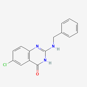 molecular formula C15H12ClN3O B3262620 2-(Benzylamino)-6-chloroquinazolin-4(3H)-one CAS No. 359012-31-0