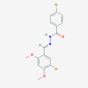 4-bromo-N'-(5-bromo-2,4-dimethoxybenzylidene)benzohydrazide