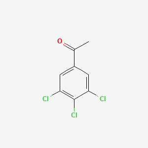 molecular formula C8H5Cl3O B3262655 1-(3,4,5-Trichlorophenyl)ethanone CAS No. 35981-65-8