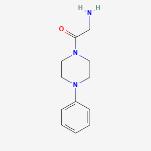 molecular formula C12H17N3O B3262661 2-Amino-1-(4-phenylpiperazin-1-yl)ethan-1-one CAS No. 359821-44-6