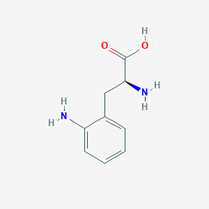 molecular formula C9H12N2O2 B3262676 (S)-2-Amino-3-(2-aminophenyl)propanoic acid CAS No. 35987-78-1