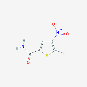 molecular formula C6H6N2O3S B3262687 5-甲基-4-硝基噻吩-2-甲酰胺 CAS No. 36050-10-9