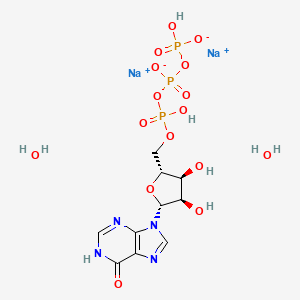 molecular formula C10H17N4Na2O16P3 B3262692 Inosine 5'-triphosphate, disodium salt dihydrate CAS No. 36051-67-9