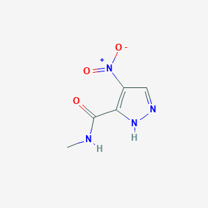 molecular formula C5H6N4O3 B3262701 N-methyl-4-nitro-1H-pyrazole-5-carboxamide CAS No. 360573-34-8