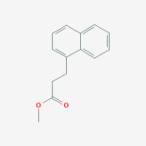 molecular formula C14H14O2 B3262702 1-Naphthalenepropanoic acid methyl ester CAS No. 36060-99-8