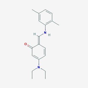 (6E)-3-(diethylamino)-6-[(2,5-dimethylanilino)methylidene]cyclohexa-2,4-dien-1-one