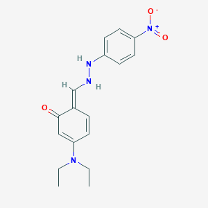 molecular formula C17H20N4O3 B326275 (6E)-3-(diethylamino)-6-[[2-(4-nitrophenyl)hydrazinyl]methylidene]cyclohexa-2,4-dien-1-one 