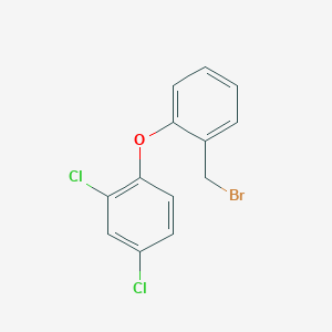 molecular formula C13H9BrCl2O B3262773 2-(2,4-Dichlorophenoxy)benzyl bromide CAS No. 361212-71-7