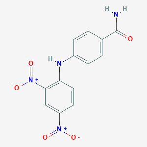 molecular formula C13H10N4O5 B326279 4-[(2,4-Dinitrophenyl)amino]benzamide 