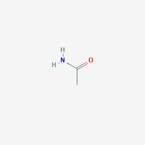 molecular formula C2H5NO<br>C2H5NO<br>CH3CONH2 B032628 Acetamide CAS No. 60-35-5