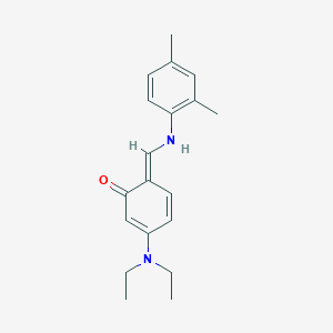 molecular formula C19H24N2O B326280 (6E)-3-(diethylamino)-6-[(2,4-dimethylanilino)methylidene]cyclohexa-2,4-dien-1-one 