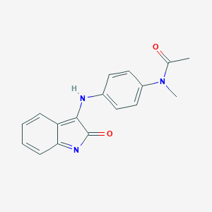 molecular formula C17H15N3O2 B326282 N-methyl-N-[4-[(2-oxoindol-3-yl)amino]phenyl]acetamide 