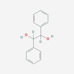 molecular formula C14H14O2 B3262845 1,2-Ethane-1,2-d2-diol, 1,2-diphenyl- CAS No. 36239-19-7