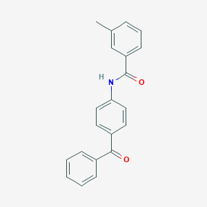 molecular formula C21H17NO2 B326290 N-(4-benzoylphenyl)-3-methylbenzamide 