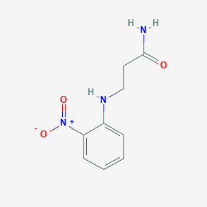 molecular formula C9H11N3O3 B3262917 3-[(2-Nitrophenyl)amino]propanamide CAS No. 36332-43-1