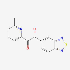 molecular formula C14H9N3O2S B3262947 1-(2,1,3-Benzothiadiazol-5-yl)-2-(6-methylpyridin-2-yl)ethane-1,2-dione CAS No. 364050-15-7