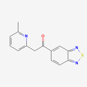 molecular formula C14H11N3OS B3262950 1-(2,1,3-Benzothiadiazol-5-yl)-2-(6-Methyl-2-pyridinyl)ethanone CAS No. 364050-23-7