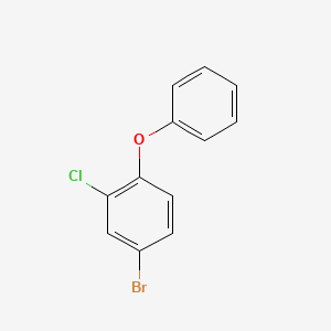 molecular formula C12H8BrClO B3262955 4-Bromo-2-chloro-1-phenoxybenzene CAS No. 364354-02-9