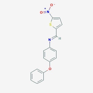 molecular formula C17H12N2O3S B326296 N-[(5-nitro-2-thienyl)methylene]-4-phenoxyaniline CAS No. 62128-02-3