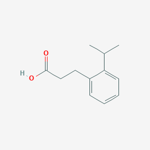 molecular formula C12H16O2 B3263052 Benzenepropanoic acid, 2-(1-methylethyl)- CAS No. 365555-13-1