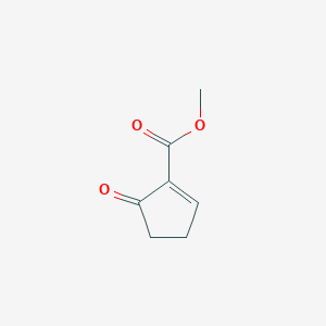 molecular formula C7H8O3 B3263064 Methyl 5-oxocyclopent-1-enecarboxylate CAS No. 36601-73-7