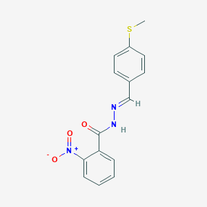 2-nitro-N'-[4-(methylsulfanyl)benzylidene]benzohydrazide