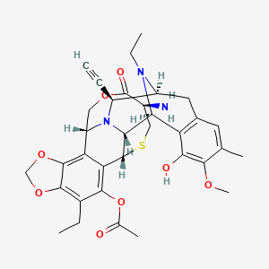 molecular formula C34H39N3O8S B3263071 Trabectedin Intermediate A23 CAS No. 366020-68-0