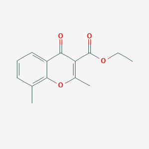 molecular formula C14H14O4 B3263113 Ethyl 2,8-dimethyl-4-oxo-4H-chromene-3-carboxylate CAS No. 367526-66-7