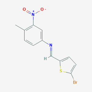 N-[(5-bromo-2-thienyl)methylene]-4-methyl-3-nitroaniline