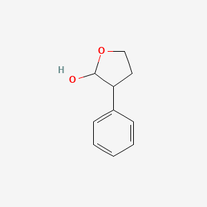 molecular formula C10H12O2 B3263152 3-Phenyltetrahydrofuran-2-ol CAS No. 36866-68-9