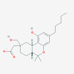 molecular formula C23H33O5- B3263160 11-Acetoxy-delta(8)-tetrahydrocannabinol CAS No. 36871-18-8