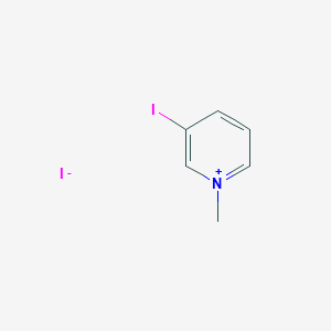molecular formula C6H7I2N B3263171 3-Iodo-1-methylpyridin-1-ium iodide CAS No. 36913-38-9