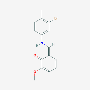 molecular formula C15H14BrNO2 B326318 (6Z)-6-[(3-bromo-4-methylanilino)methylidene]-2-methoxycyclohexa-2,4-dien-1-one 