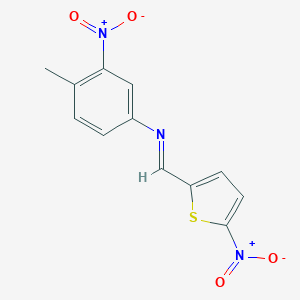 4-methyl-3-nitro-N-[(5-nitro-2-thienyl)methylene]aniline